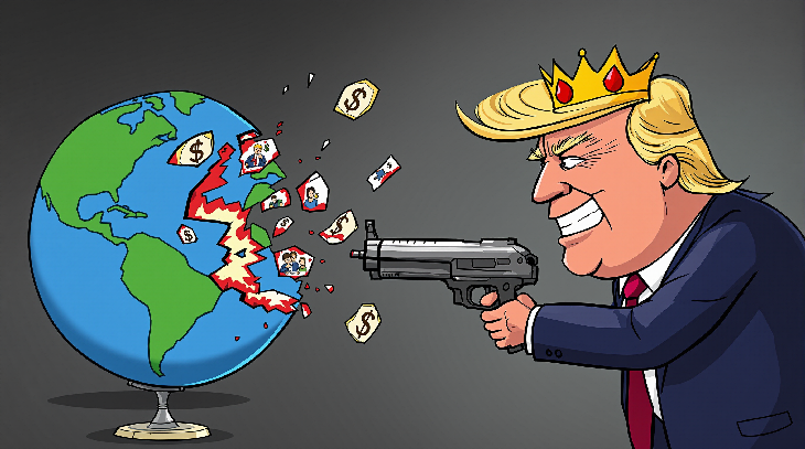 Trump schießt und grinst 