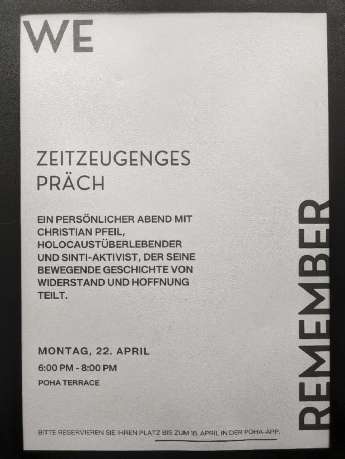 Christian Pfeil Ankündigung Christian Pfeil Ankündigung