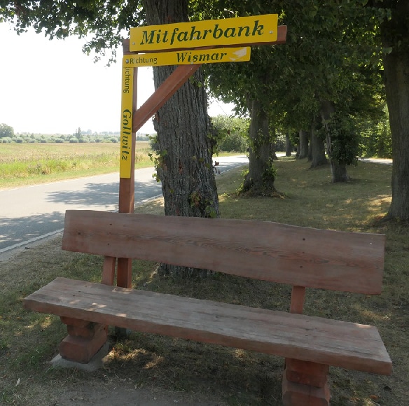 Wismar Mitfahrerbank